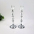 Castiçal Cristal Prata Cromado Candelabro Decoração 2 Peças na internet