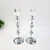 Imagem do Castiçal Cristal Prata Cromado Candelabro Decoração 2 Peças