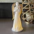 Anjo Decorativo Porcelana Branco Dourado 21cm Decoração Led - comprar online