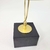 Escultura Abstrata Dourada Geométrica 29x15x8cm - loja online