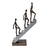 Escultura Homens Subindo Escada Bronze 37cm Decoração