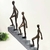 Escultura Homens Subindo Escada Bronze 37cm Decoração na internet