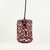 Luminária Pendente Vermelho 15x11cm Rústico Rococó Ferro na internet