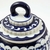 Potiche Azul E Branco Daca 17x14cm Pote Porcelana Decoração