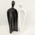 Enfeite Casal Preto E Branco Minimalista 35x10x7 Cerâmica na internet