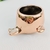 Vaso Decorativo Cachepot Baleia Cobre Rose Gold 7x13x11cm - loja online