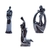 Estátua Casal Decorativo Grafite Enfeite Topo De Bolo