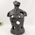 Escultura Decorativa Tronco Homem Preto 39x26x12cm Resina - comprar online