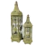 Lanterna Marroquina Verde Rústica 65/44cm 2 peças