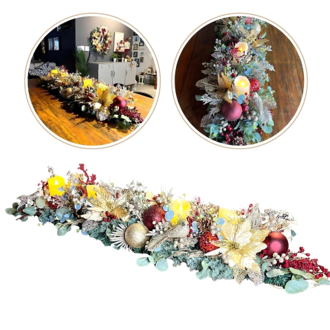 Arranjo De Mesa Natalino 160cm Centro De Mesa Exclusivo