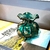 Vaso Murano Verde e Rose Trouxinha 11x10cm P