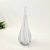 Escultura Gota De Murano Branco Leitoso 29cm Decoração