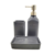 Kit Banheiro Grafite Le Bain 19/10/2cm Dispenser 3pc