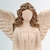 Anjo Com Coração Nude Barroco 15x7x5cm Estátua Decorativa P