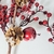Folhagem Azevinho Com Pinha De Natal 50x20x8cm Cereja 3pc na internet