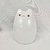 Enfeite Gato Branco E Dourado 20x14x14cm Cerâmica G - comprar online
