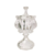 Pote Potiche Transparente 17x8cm Bomboniere De Vidro