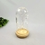 Redoma De Vidro Base Madeira Com Led 22x9cm Cúpula - Inigual - Loja de Decoração, Plantas Artificiais, Presentes, Utilidades, Mesa Posta e decoração de Páscoa e Natal