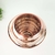 Vaso Decorativo Rose Gold De Vidro Anelado 22x19cm G - loja online