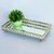 Bandeja Decorativa Retangular Cristal Prata Espelhada 27,5x15 - Inigual - Loja de Decoração, Plantas Artificiais, Presentes, Utilidades, Mesa Posta e decoração de Páscoa e Natal