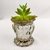 Vasinho Castiçal Prateado 8,5x8cm Vaso Prata Flor P - loja online