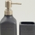 Kit Banheiro Grafite Le Bain 19/10/2cm Dispenser 3pc - Inigual - Loja de Decoração, Plantas Artificiais, Presentes, Utilidades, Mesa Posta e decoração de Páscoa e Natal