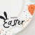 Prato Raso Coelho Happy Easter 1x27cm Mesa Posta Páscoa - Inigual Decor: Decoração, Presentes e Plantas Artificiais.