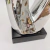 Enfeite Estátua Casal Abstrata 41x15x10cm Escultura Prata - Inigual - Loja de Decoração, Plantas Artificiais, Presentes, Utilidades, Mesa Posta e decoração de Páscoa e Natal