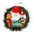 Guirlanda De Natal Família Noel Merry Christmas 35x35x6cm