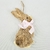 Coelho De Parede Palha Com Laço Rosa 23x14x4cm Páscoa - comprar online