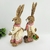 Casal De Coelho De Palha Xadrez 40cm Decoração De Páscoa - Inigual - Loja de Decoração, Plantas Artificiais, Presentes, Utilidades, Mesa Posta e decoração de Páscoa e Natal