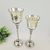 Candelabro Prata 31/36cm Castiçal Taça Kit 2pc na internet