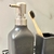 Imagem do Kit Banheiro Preto E Prata Com Bandeja E Vaso 6pc Inigual