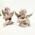 Kit Anjo Lilás Com Coração Cerâmica Enfeite Arte Sacra - comprar online