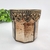 Vaso Castiçal 10x10cm Rustico Marrom Vidro E Metal - comprar online