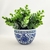 Vaso Azul E Branco Floral 9x13cm Porcelana Cachepot P - loja online