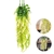 Planta Artificial Pendente Glicínia Branca 80x10cm Kit 3pc