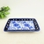 Prato Decorativo Azul E Branco 2x19x12cm Bandeja Porcelana - Inigual - Loja de Decoração, Plantas Artificiais, Presentes, Utilidades, Mesa Posta e decoração de Páscoa e Natal