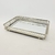 Bandeja Prata 5x30x20cm Com Espelho Em Metal Retangular - comprar online