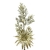 Folhagem De Natal Pick Prata Com Flor 25x8x8cm Glitter