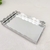 Bandeja Decorativa Espelhada 4x27x16cm Prata Metal Rendada na internet