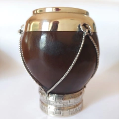 M45 - Mate Torpedo Criollo de Calabaza y Alpaca - tienda online