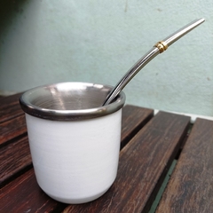 OF43 - Mate de Acero + Bombilla de Acero - comprar online
