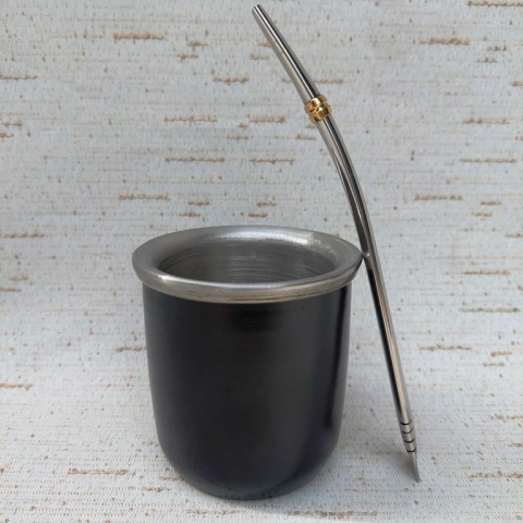 OF43 - Mate de Acero + Bombilla de Acero