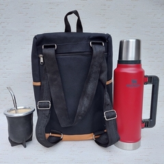 SM66 - Set Mochila/Morral matero con termo Stanley y mate calabaza camionero - comprar online