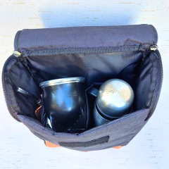 Imagen de SM92 - Set de Mate con Mochila Cordura/Cuero porta notebook