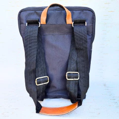 SM92 - Set de Mate con Mochila Cordura/Cuero porta notebook - Tienda Matera