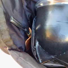 BM17 - Mochila-Morral Matero de cordura y cuero - tienda online