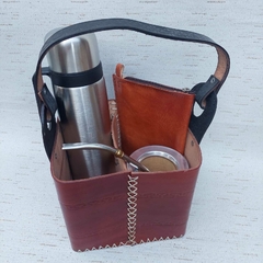 BM18 - Canasta Matera uruguaya de cuero - tienda online