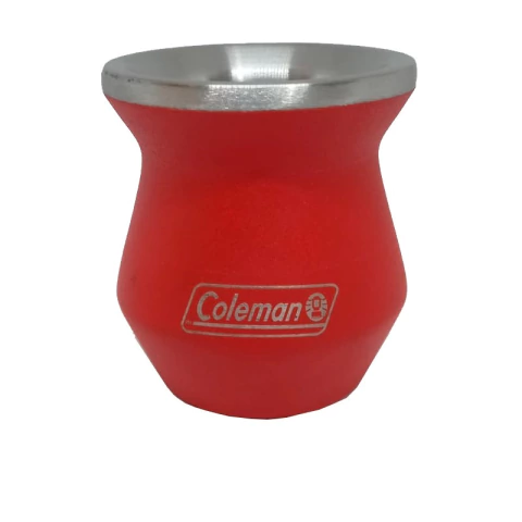 M61 - Mate COLEMAN 220 ml de acero ROJO